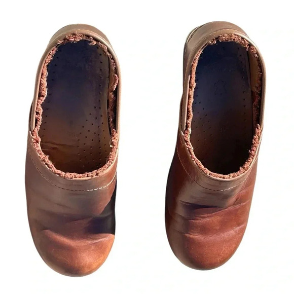 Dansko Professional All Day Slip On Clogs Genuine Leather Arch Support Womens 9 - Picture 8 of 10